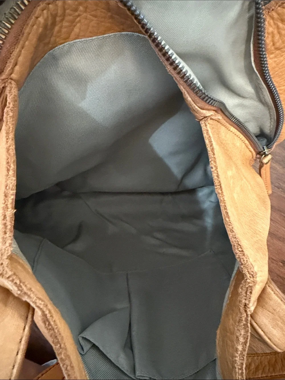American Eagle Outfitters Light Tan Leather Tote